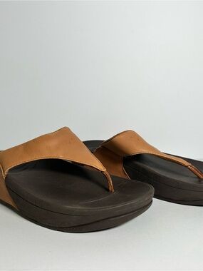 Fitflop Brown Leather Thong Sandals
